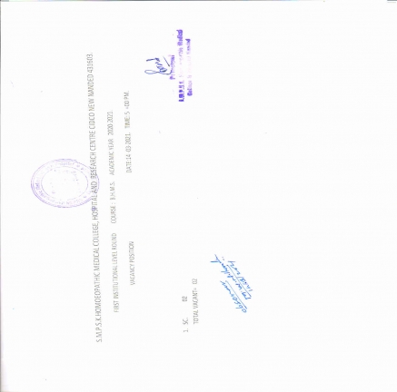 Quotawise Joined Students & Institutional Round 2020-2021